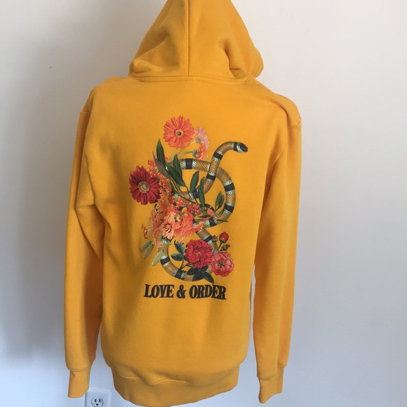 Yellow Lover and Order Hoodie - Picture 2 of 2